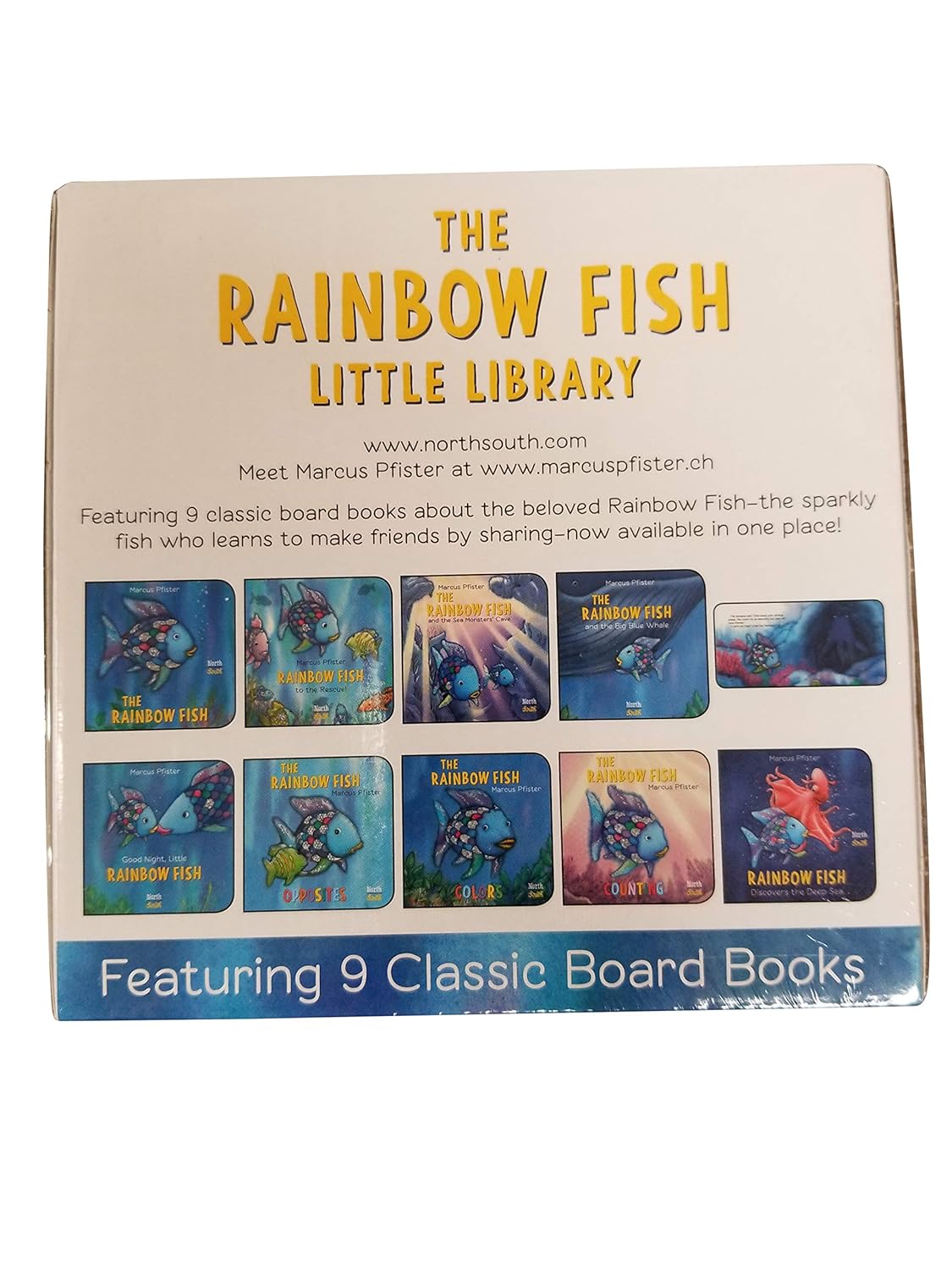 The Rainbow Fish Little Library featuring 9 classic board books