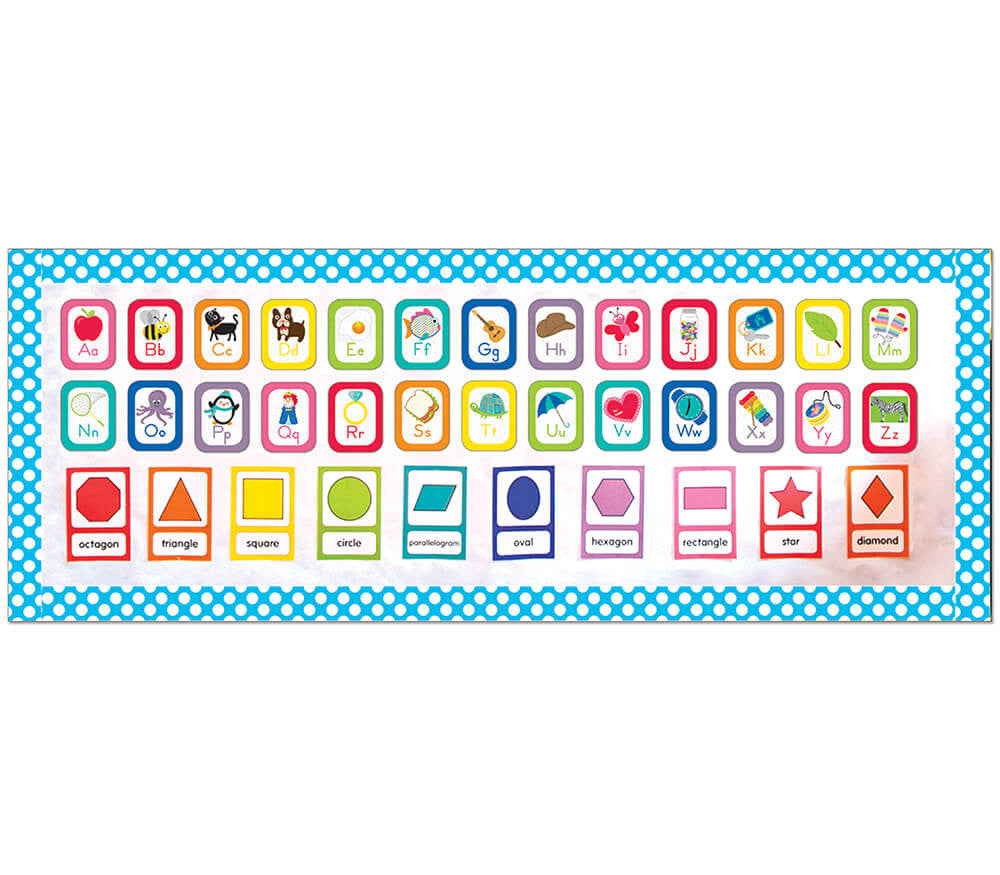 Mini Posters: Alphabet Cards Bulletin Board Set Grade PK-2