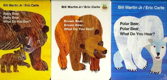 Baby Bear, Baby Bear, What Do You See?/Brown Bear, Brown Bear What Do You See?/Polar Bear, Polar Bear, What Do You Hear? | Kit 3 livros Eric Carle