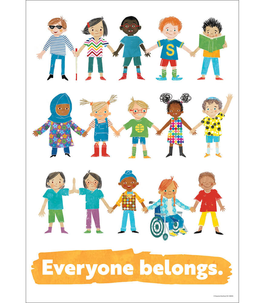 Everyone belongs. Poster