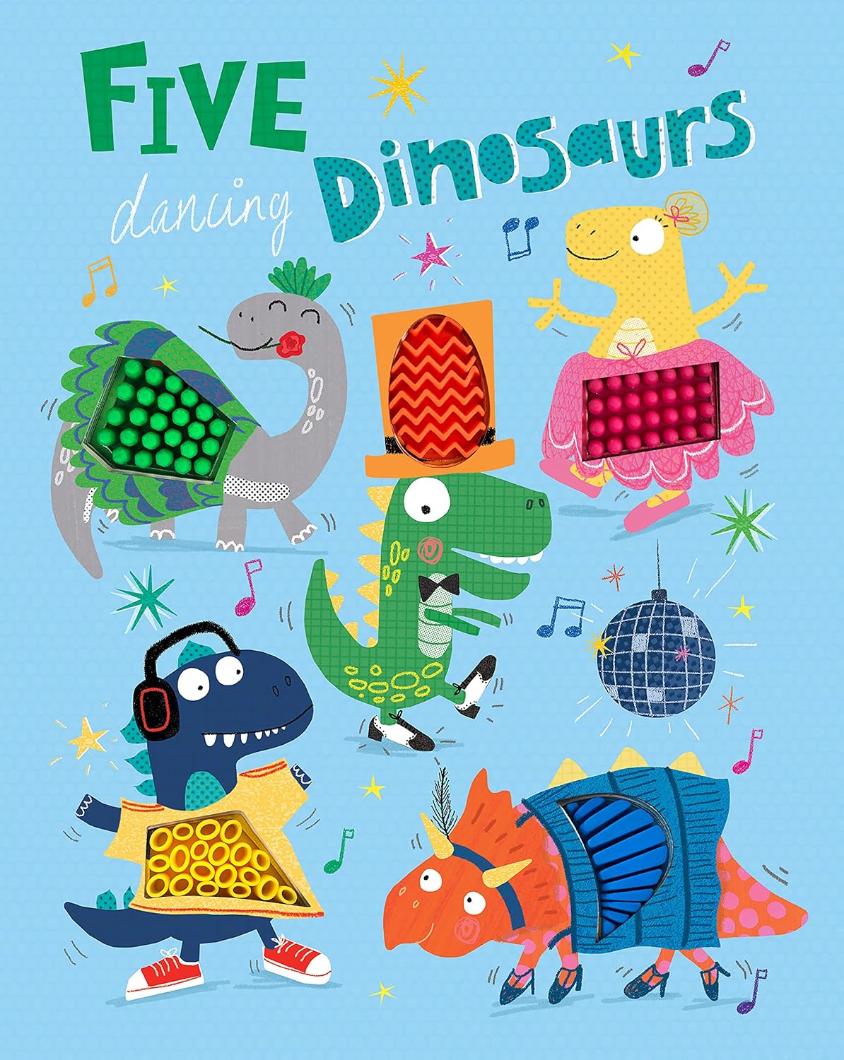 Five Dancing Dinosaurs