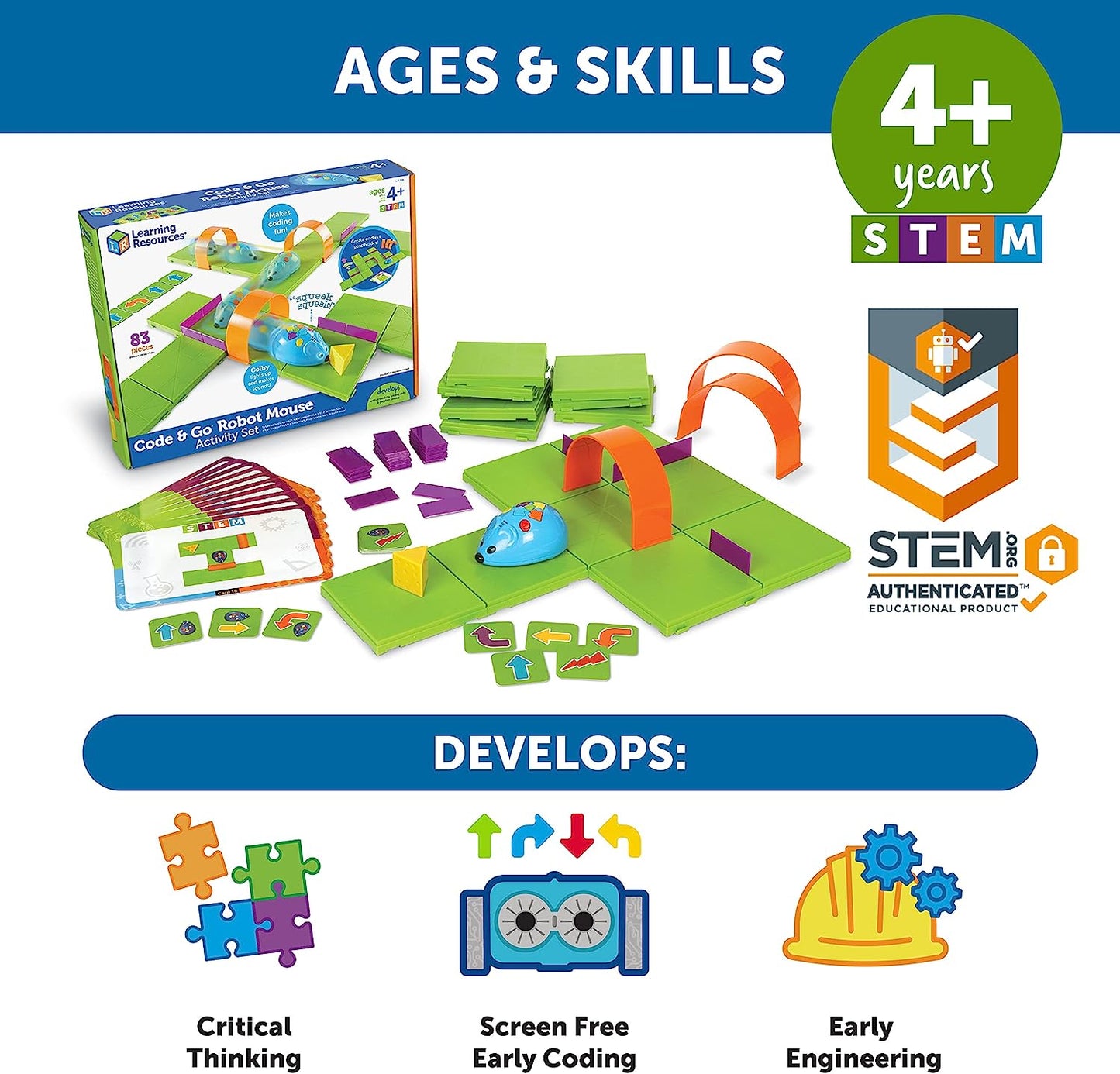 Learning Resources Code & Go Robot Mouse Activity Set