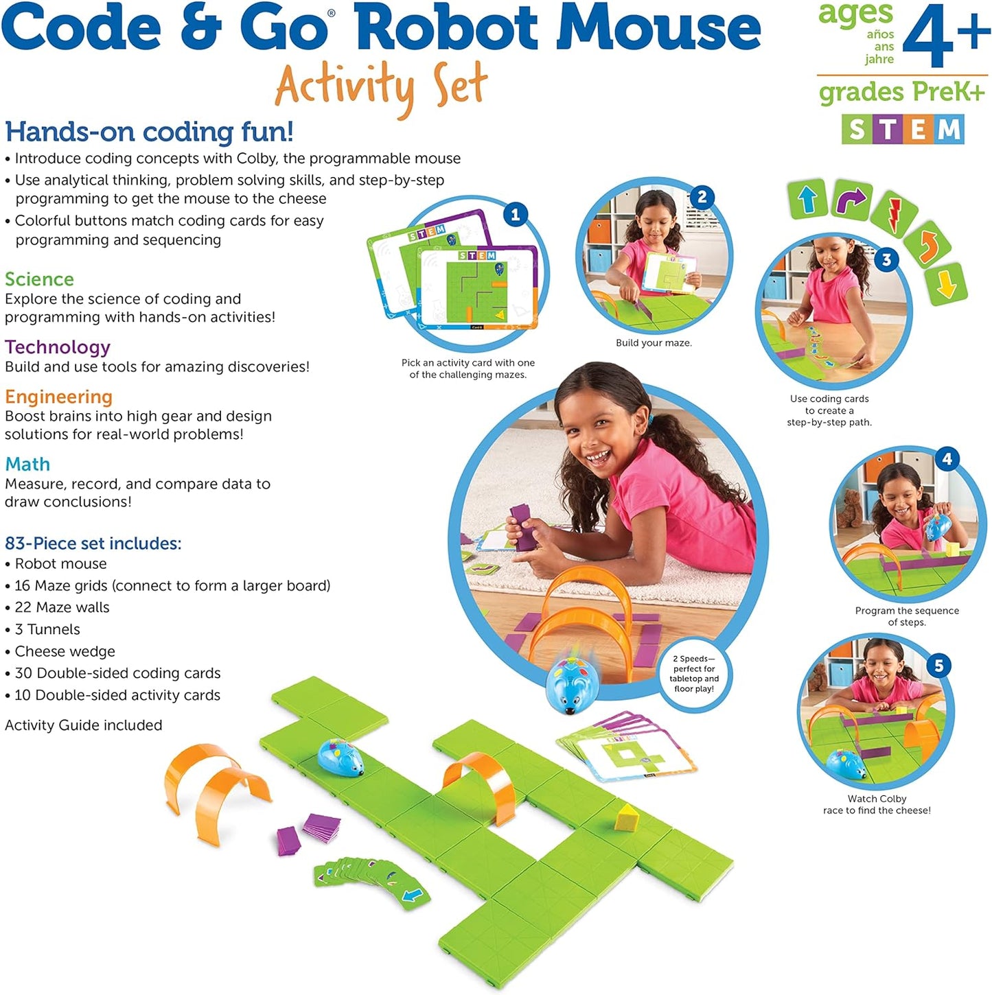 Learning Resources Code & Go Robot Mouse Activity Set