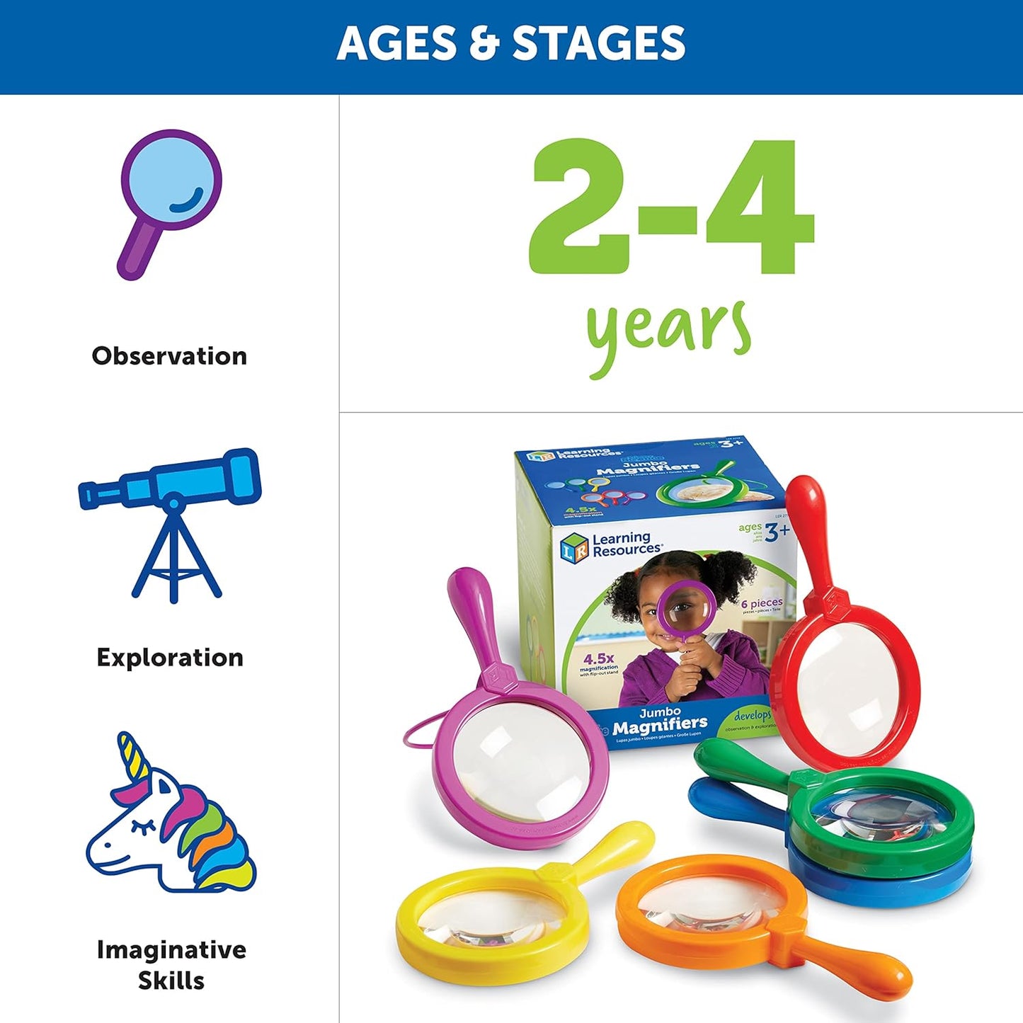 Learning Resources Jumbo Magnifiers