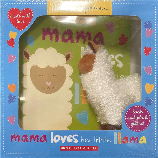 Mama Loves Her Little Llama - Kit Livro e Pelúcia