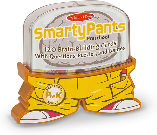 Flash Cards - Conjunto Educacional Smarty Pants para Pré-escola com 120 Perguntas, Quebra-Cabeças e Jogos Estimulantes para o Cérebro