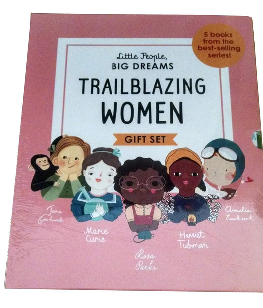 Trailblazing Women Boxed Gift Set: Rosa Parks, Amelia Earhart, Harriet Tubman, Jane Goodall and Marie Curie