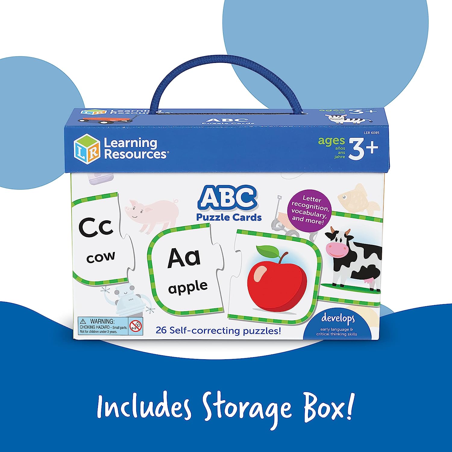 ABC Puzzle Cards | Quebra - Cabeça ABC - Learning Resources - Da Vinci School Supplies