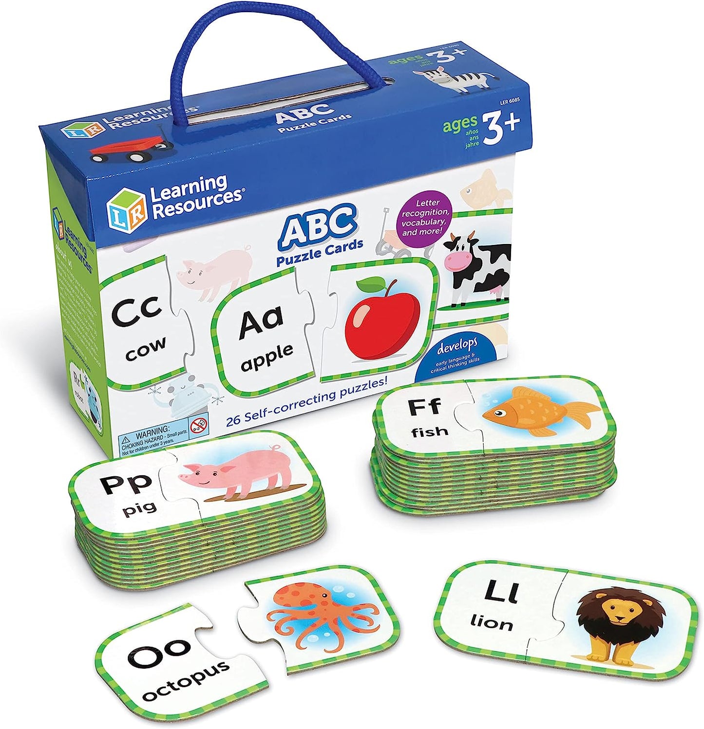 ABC Puzzle Cards | Quebra - Cabeça ABC - Learning Resources - Da Vinci School Supplies