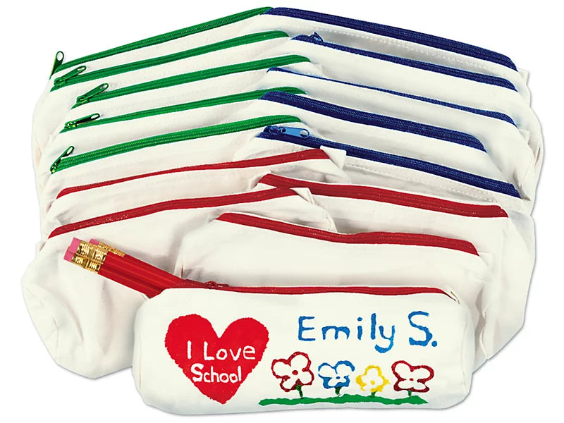 Decorate-Your-Own Pencil Cases - Set of 15